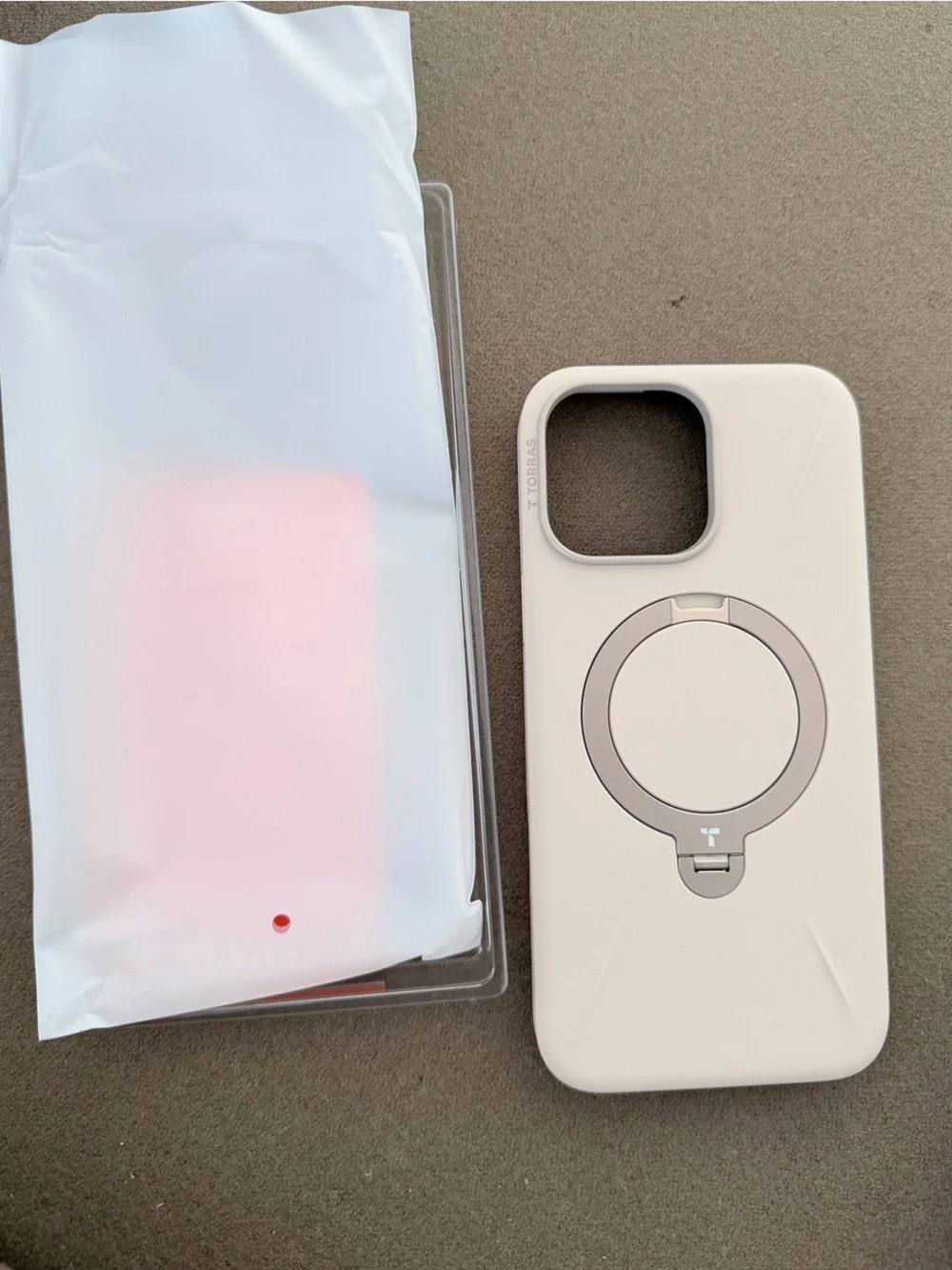 iPhone 16 Pro Max Dune Beige Stand Case